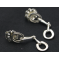 Rusty Brown SS Snaffle Bit Earrings